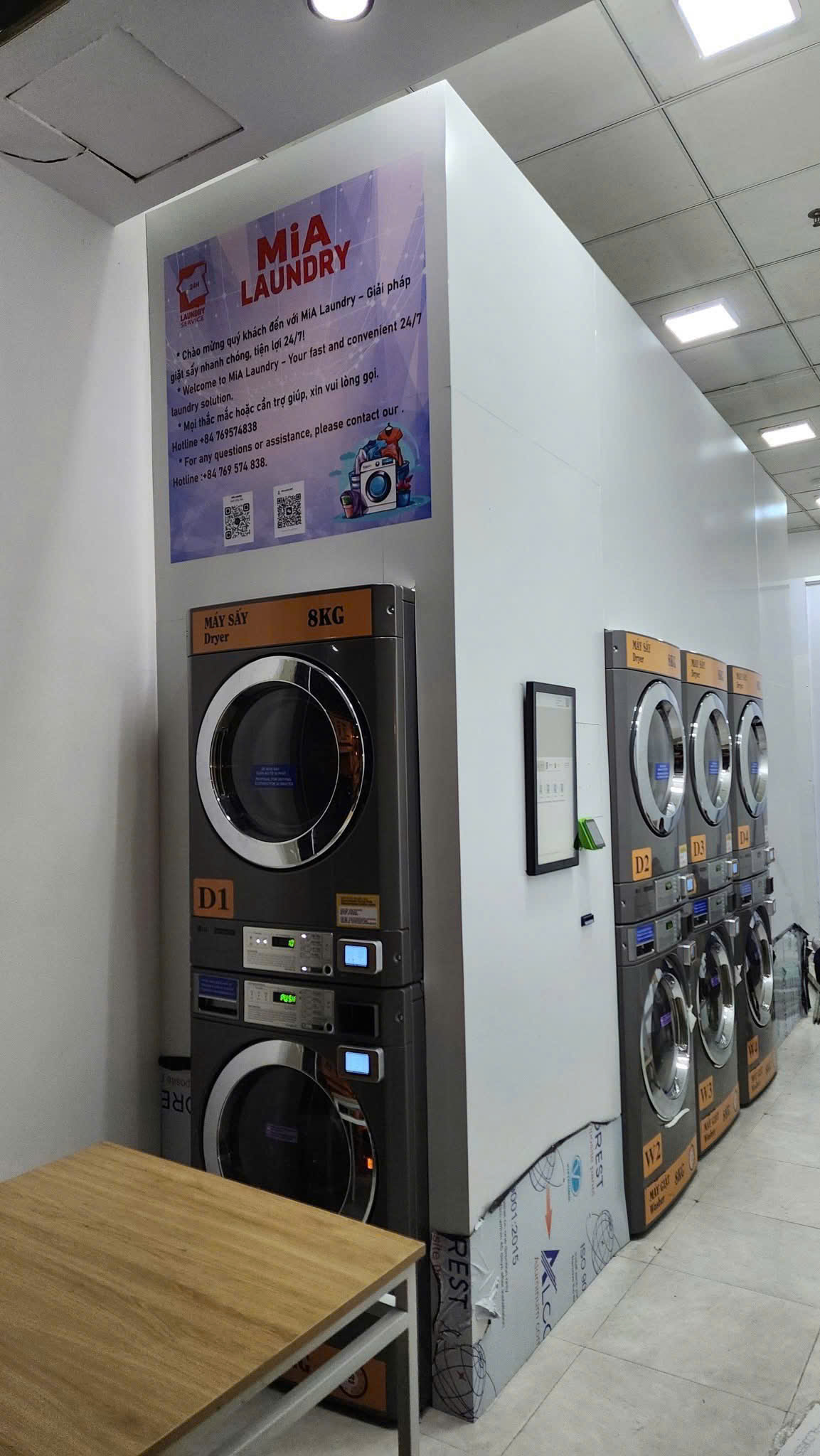Tiệm giặt sấy gần khu trọ